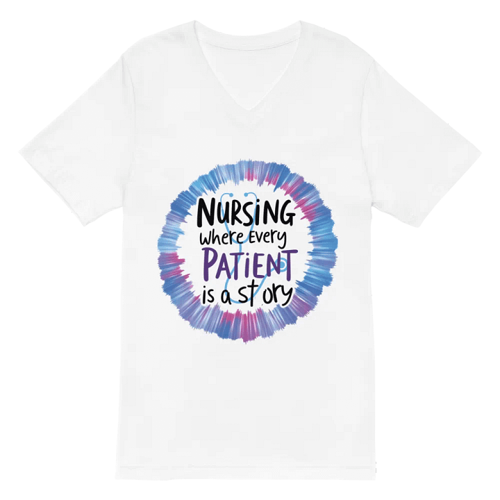 Every Patient is a Story Nurse V-Neck Tee product image (2)