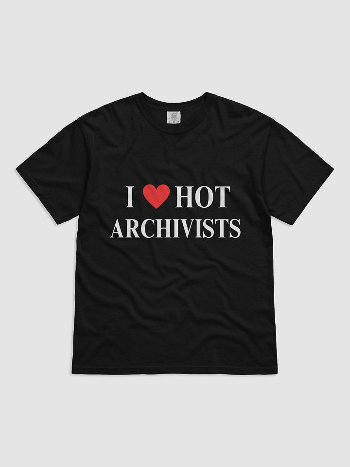 I HEART HOT ARCHIVISTS TEE - BLACK product image (1)