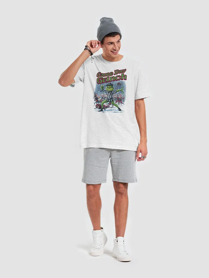 Game Day Grinch Christmas Football T-Shirt - Festive Holiday Sports Apparel for Fans product image (2)