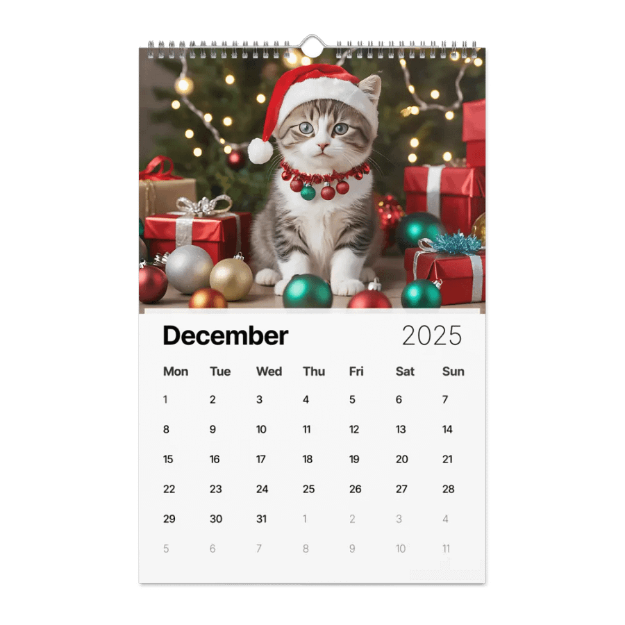 Adventurous Cat Wall Calendar 2025 product image (12)