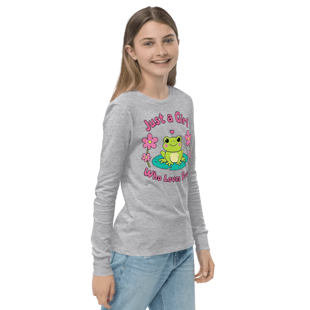 Froggy Fun Long Sleeve Tee Bella+Canvas (Kid's Unisex) product image (4)