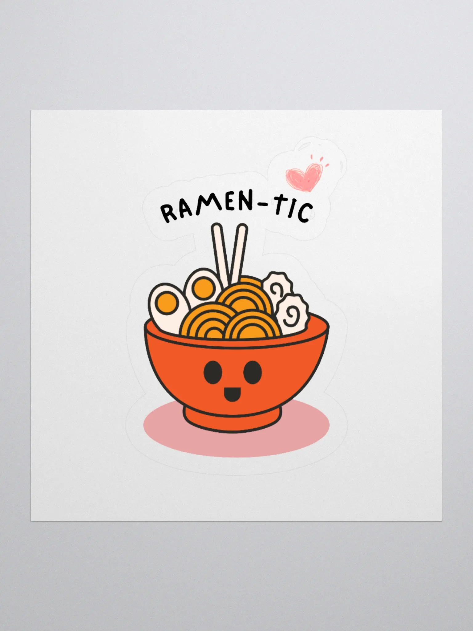 Ramen-Tic Kiss Cut Stickers product image (1)