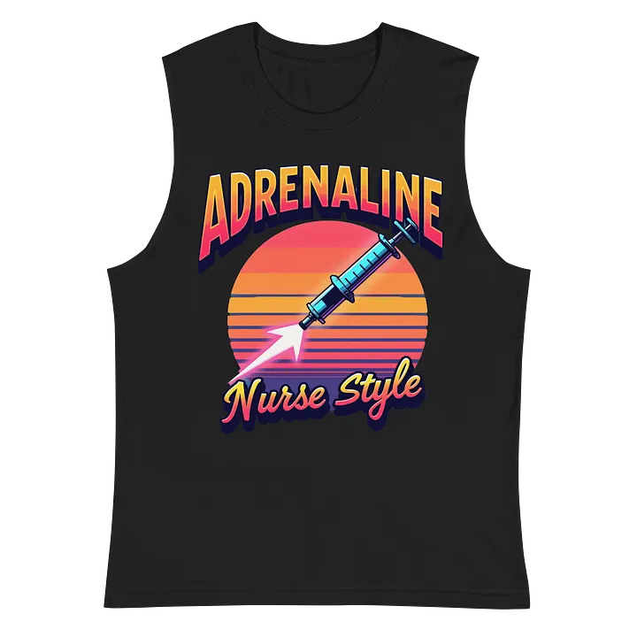 Retro Nurse Adrenaline Muscle Tank product image (3)