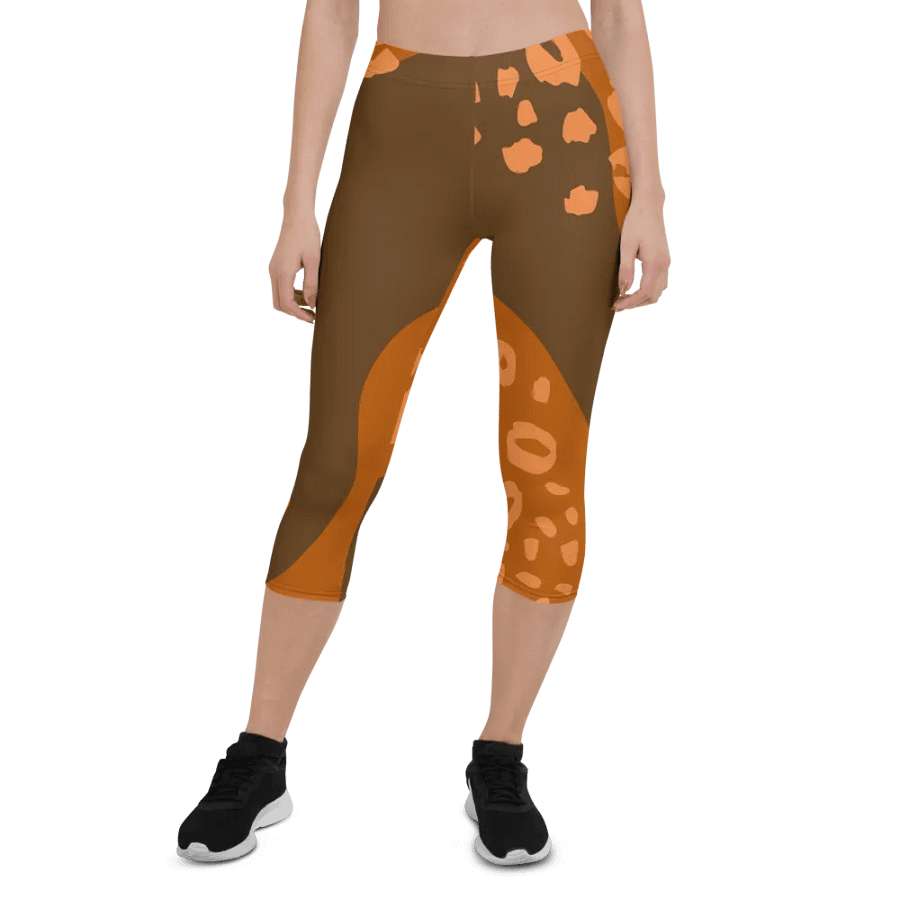 Orange Wilderness Camo Capri Leggings product image (1)