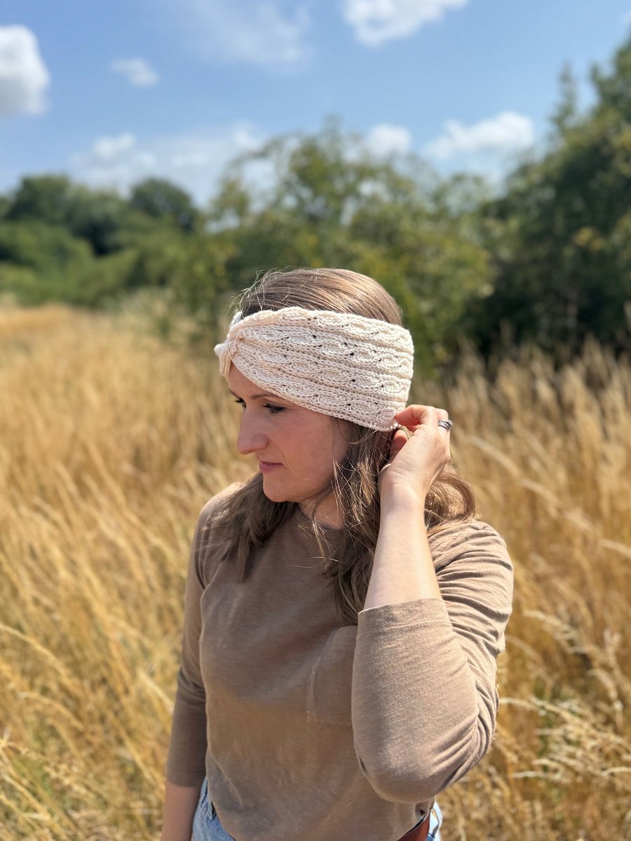 CROCHET PATTERN + VIDEO - The Deidra Headband, sizes newborn baby to adult product image (2)