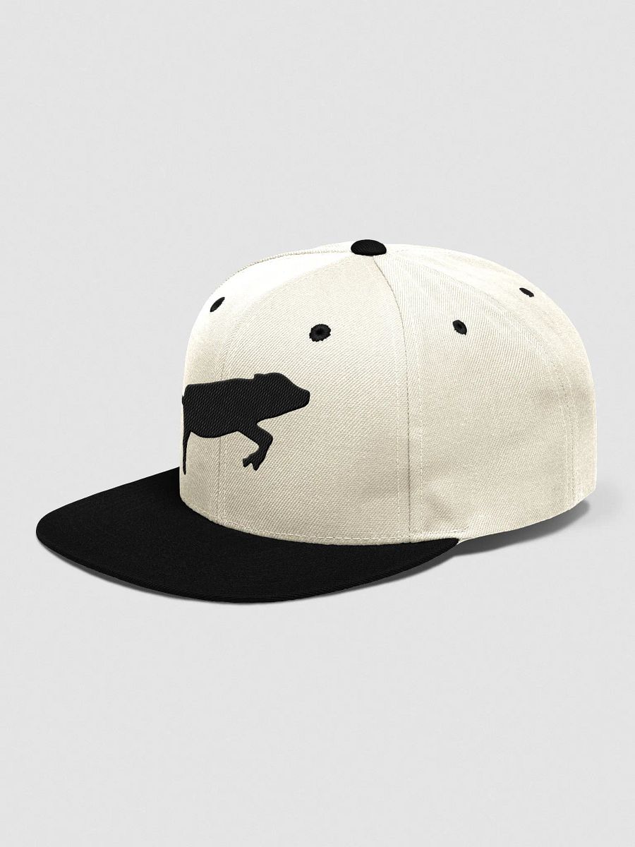Leaping Pig Logo DARK (Yupoong Wool Blend Snapback Cap) product image (4)