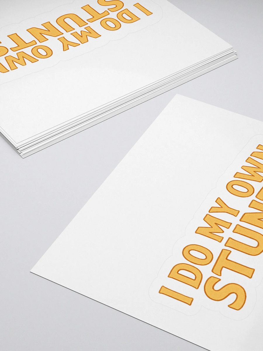 Buster Keaton "I Do My Own Stunts" Sticker product image (4)