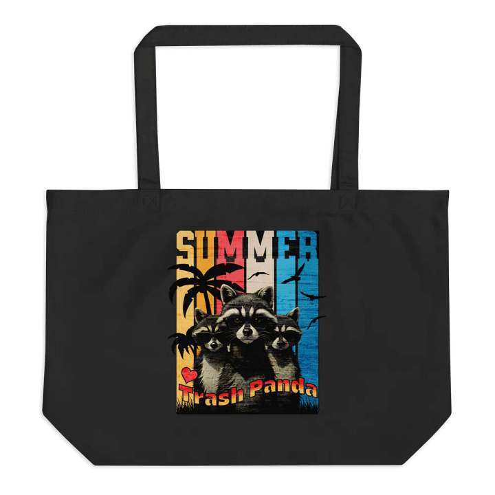 Summer Trash Panda Organic Cotton Tote product image (1)