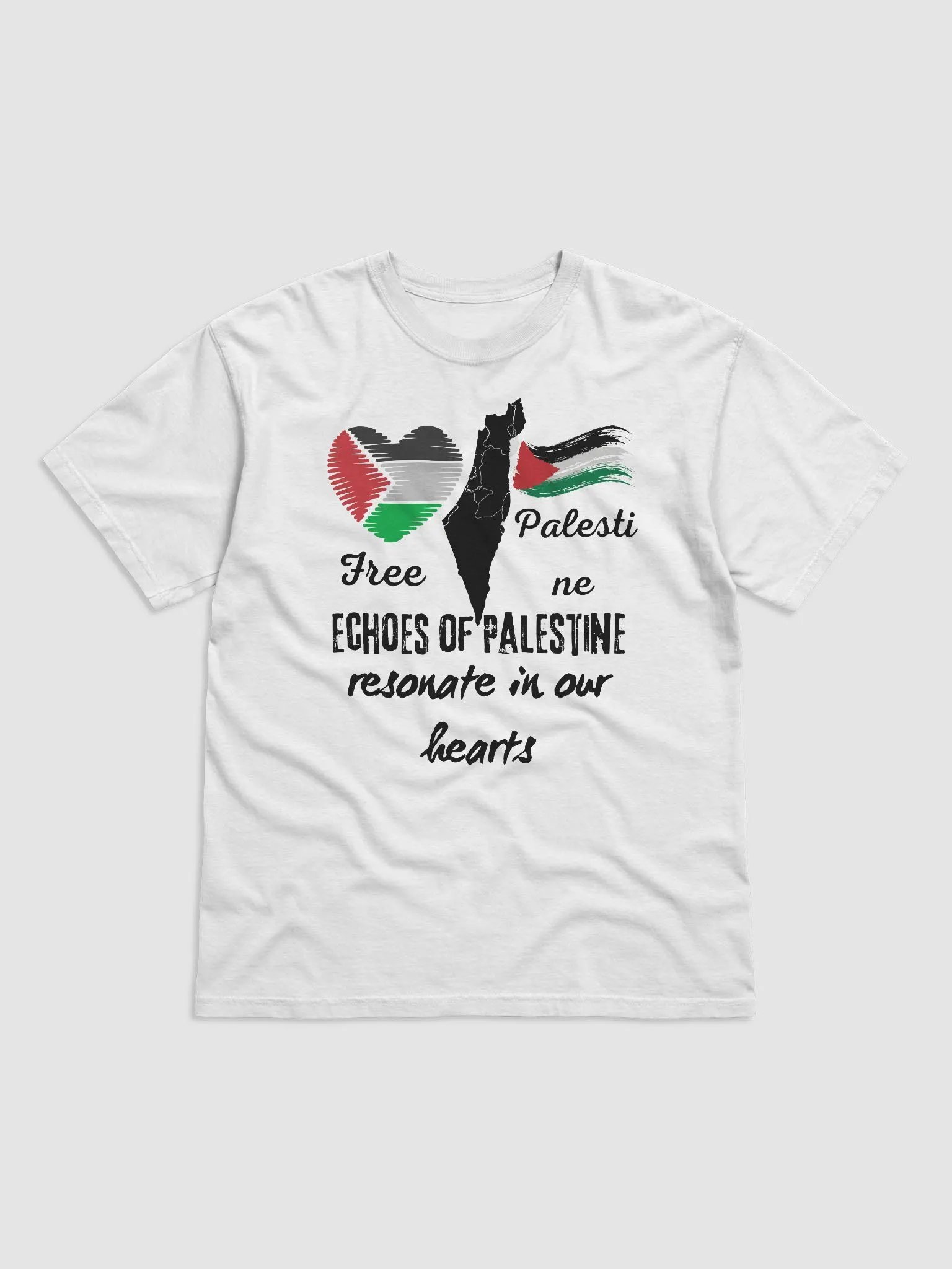 Free Palestine Voice Tee - Echoes of Palestine Resonate in Our Hearts product image (1)