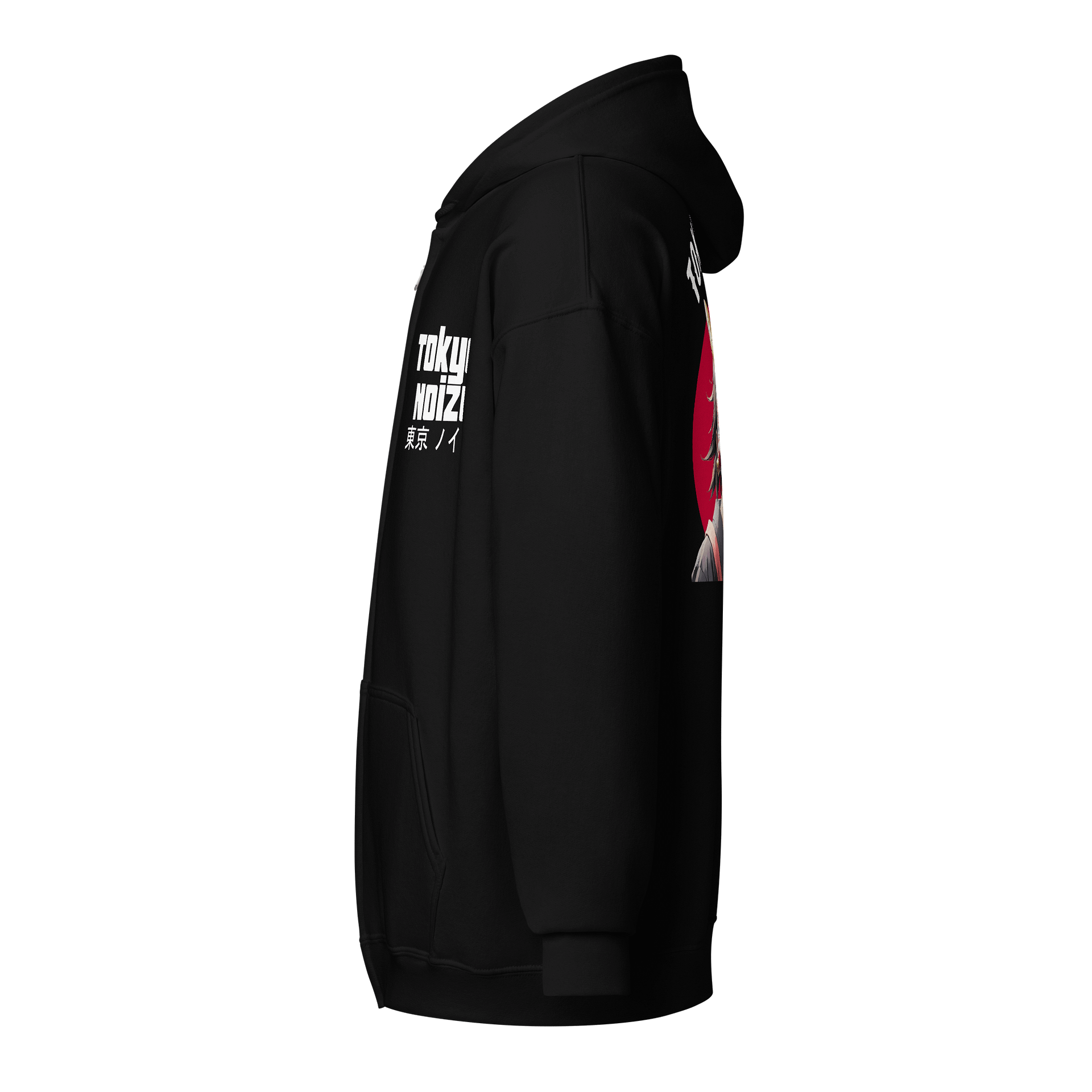 Japanese Demon Mask & Sun Zip Hoodie product image (4)