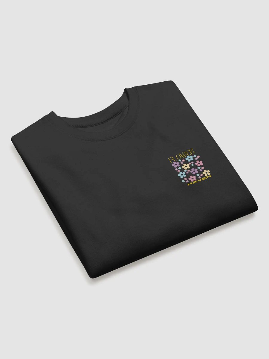 Flower Haven Premium Sweatshirt - back and crest print product image (3)