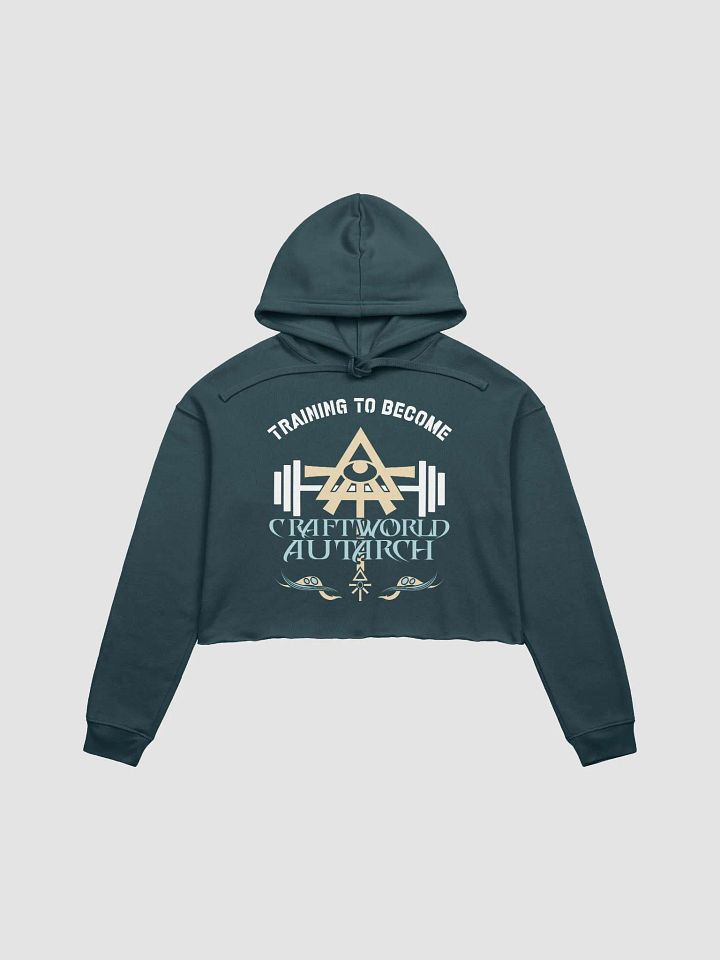 Training to Become Craftworld Autarch - Warhammer Aeldari Gym Croptop Hoodie product image (1)