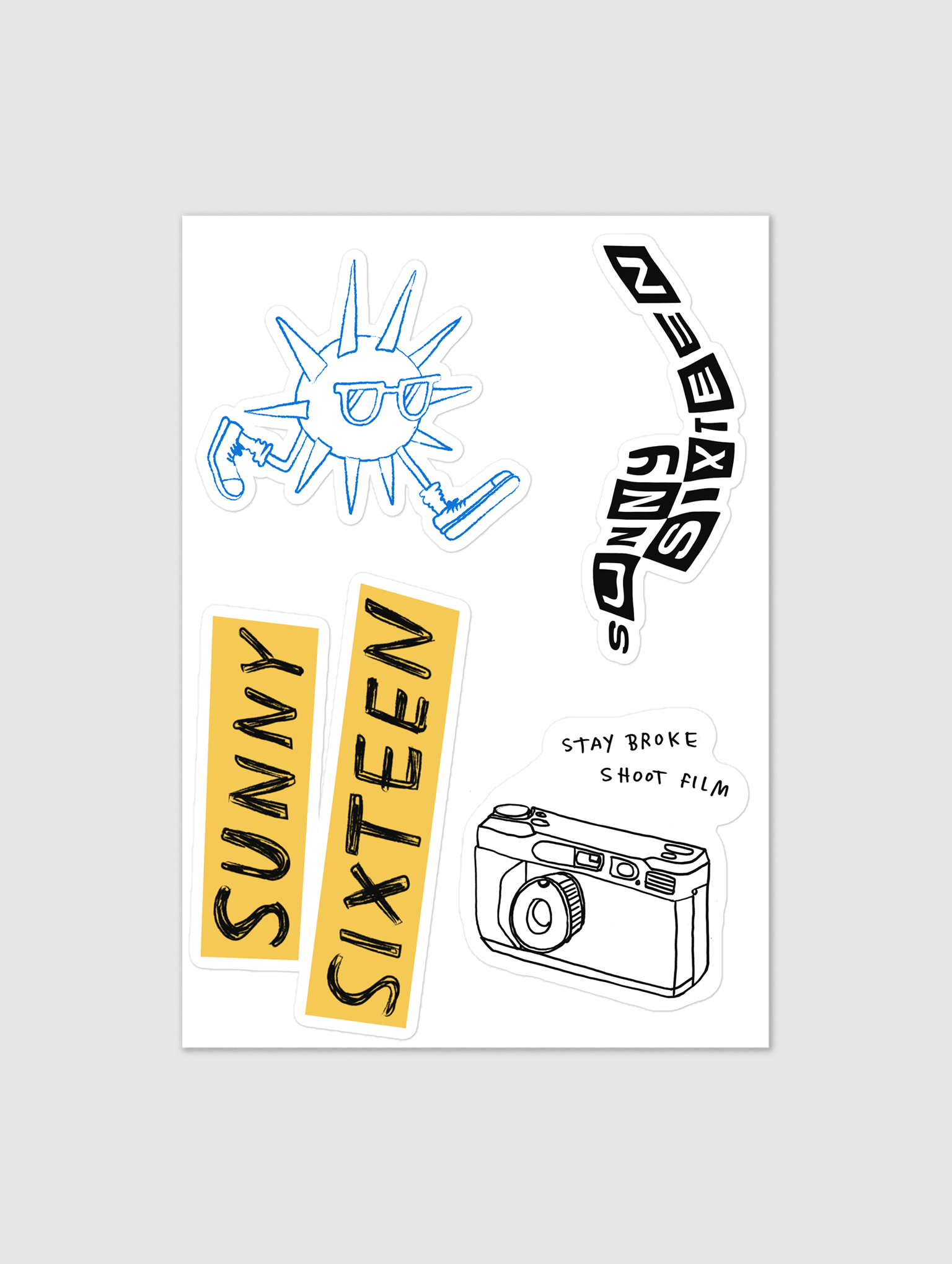 Sunny Sixteen Sticker Pack product image (1)
