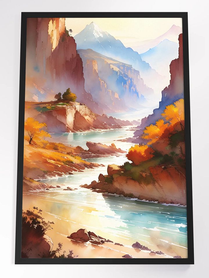 Autumn Serenity in the Canyons Framed Poster product image (1)