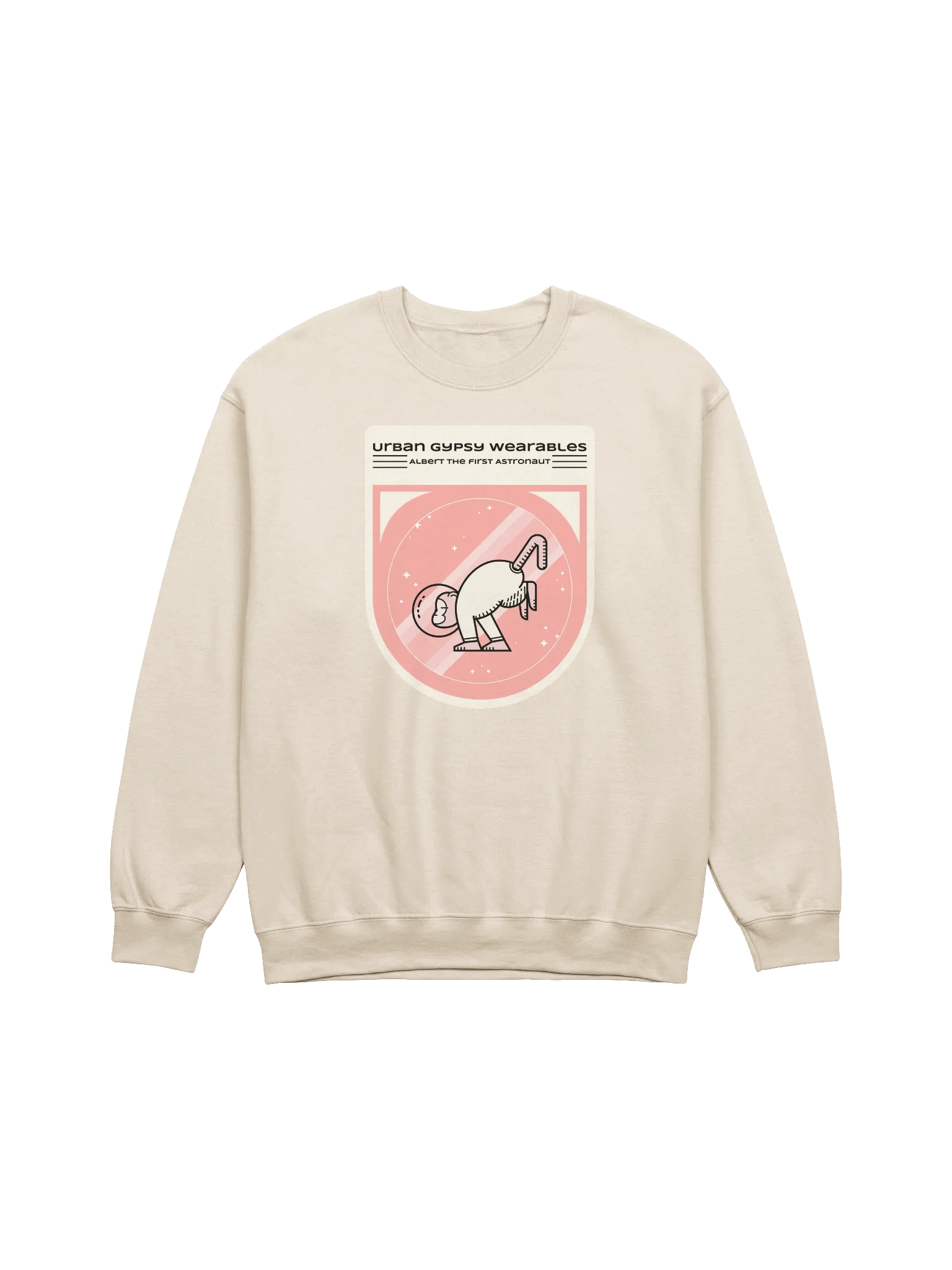 Albert the First Astronaut Crewneck Sweatshirt product image (33)