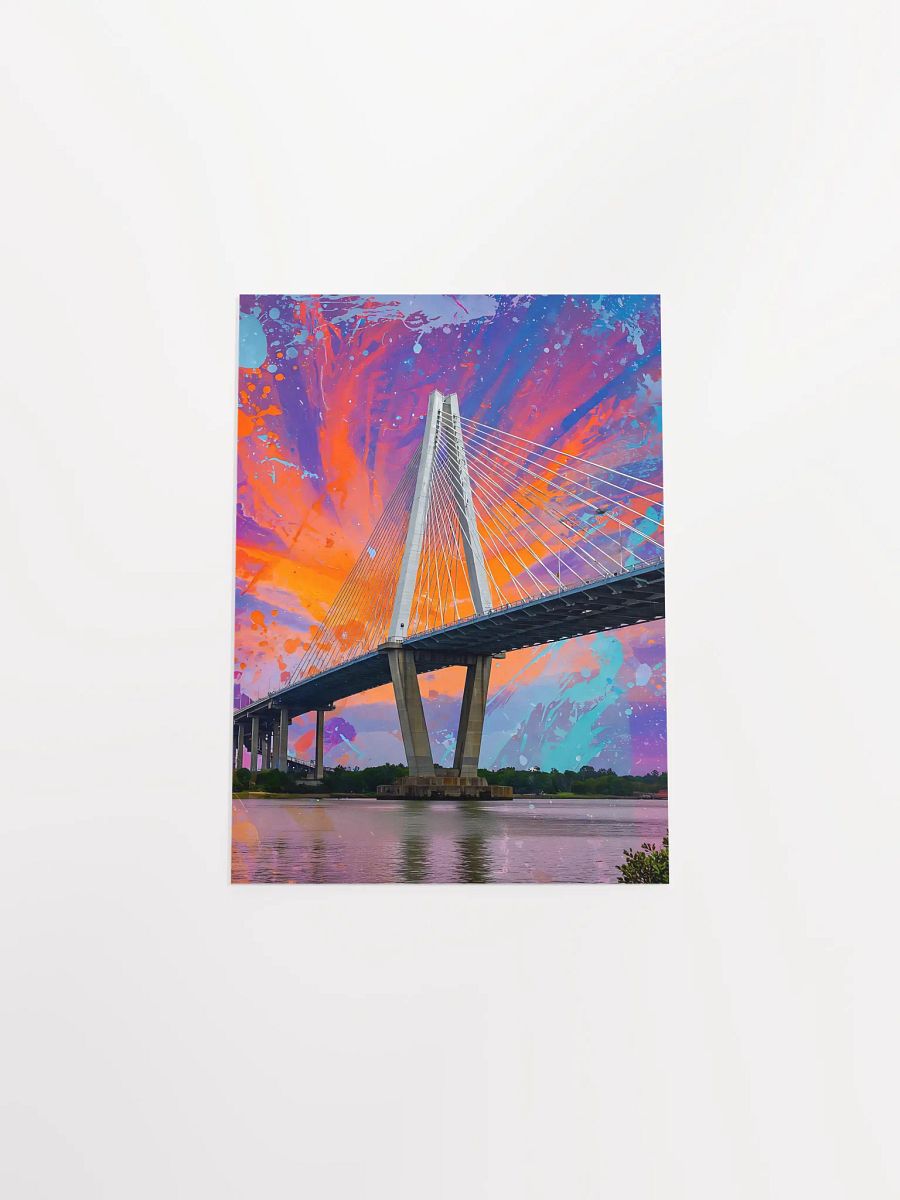The Ravenel Bridge: A Symphony of Color Poster product image (32)
