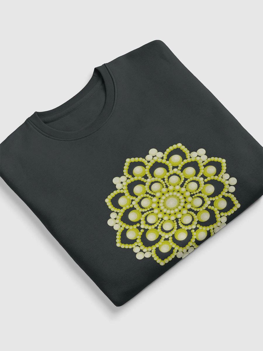 Yellow Flower Mandala Unisex Eco Sweatshirt product image (13)
