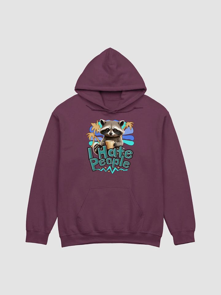 I Hate People Raccoon Mornings Hoodie product image (9)