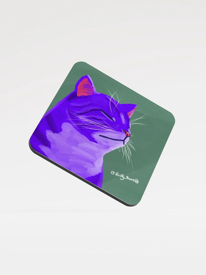 Grape Cat Coaster product image (1)