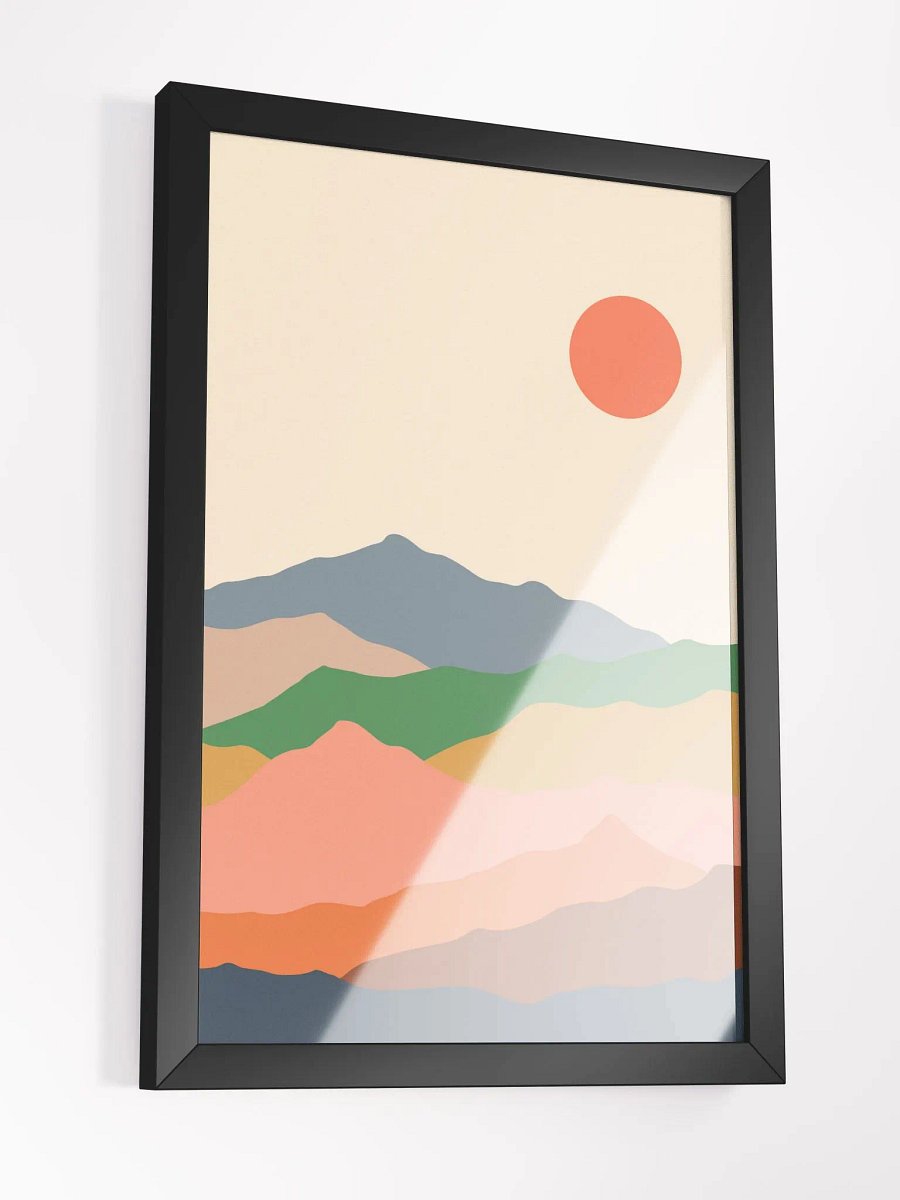 Vibrant Terrain: Framed Matte Poster product image (18)