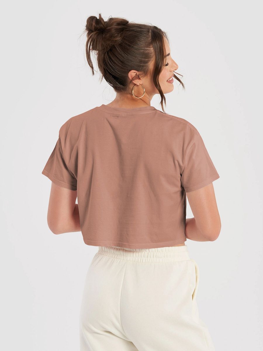 Den Teufel an die Wand malen To paint the devil on the wall crop top by dark aplhabet product image (41)