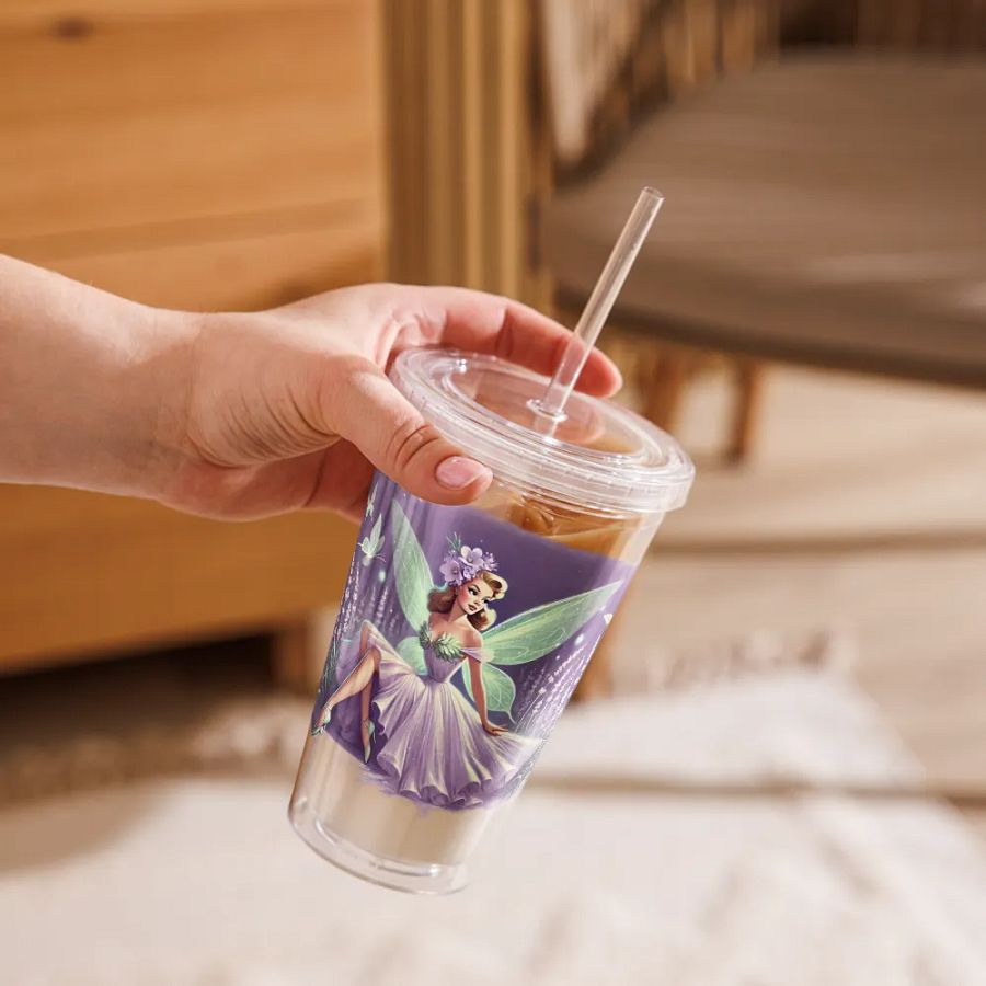 Lavender Fairy Double Wall Tumbler product image (9)