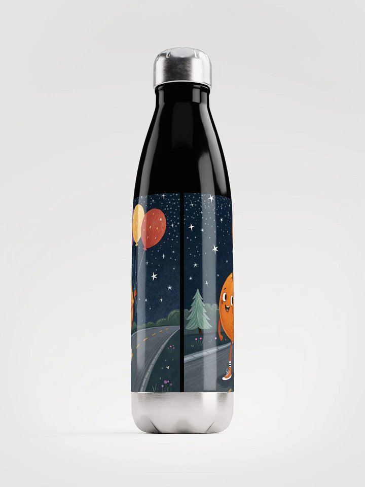 Happy Orange Stainless Steel Water Bottle product image (1)