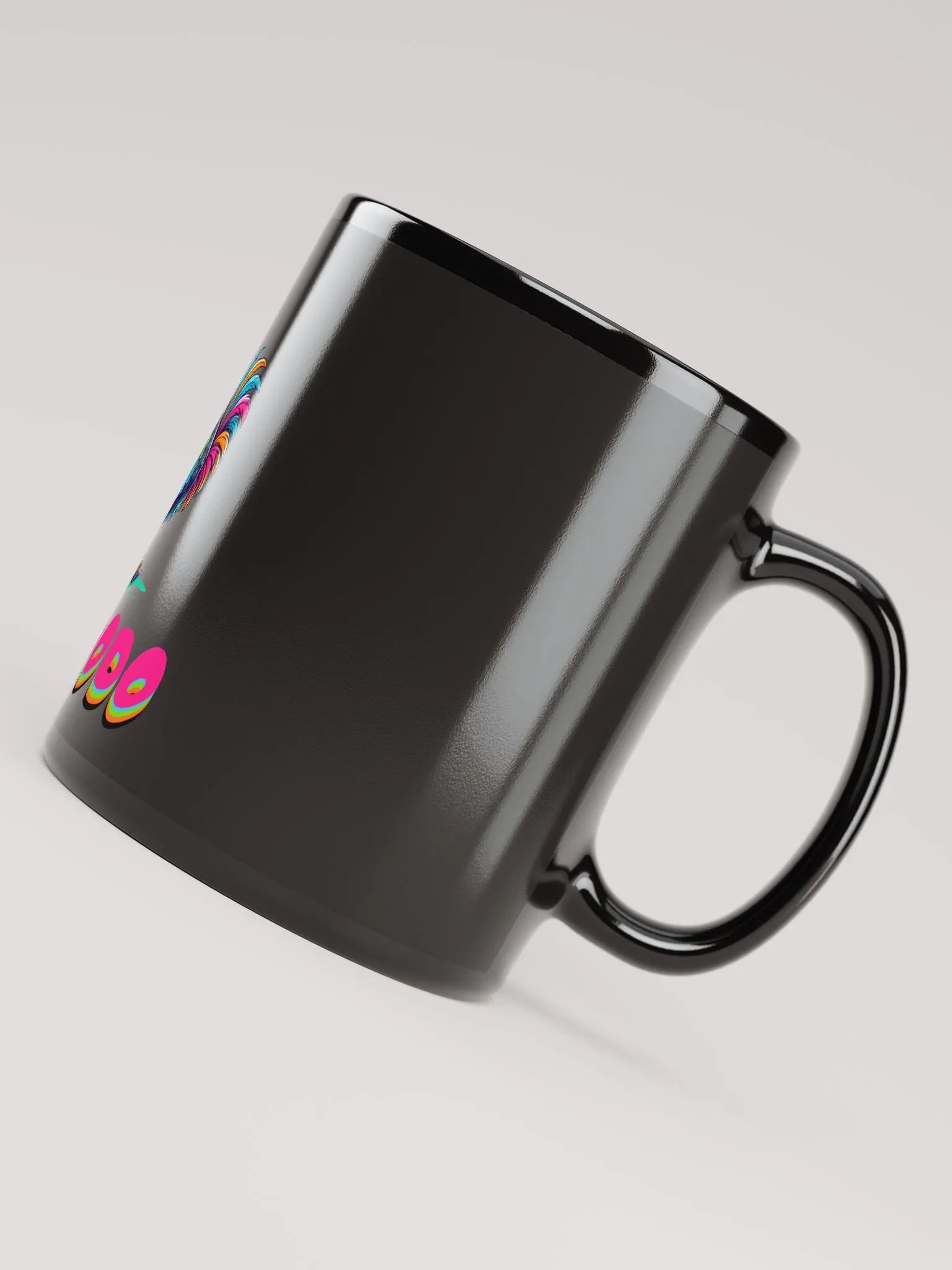 WEIRDODO Schwarze Glossy Tasse product image (7)