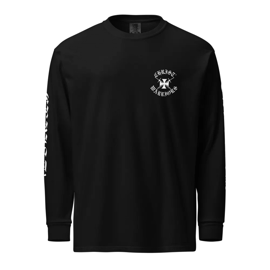 Christ Warriors | Logo Black Longsleeve Tee product image (1)