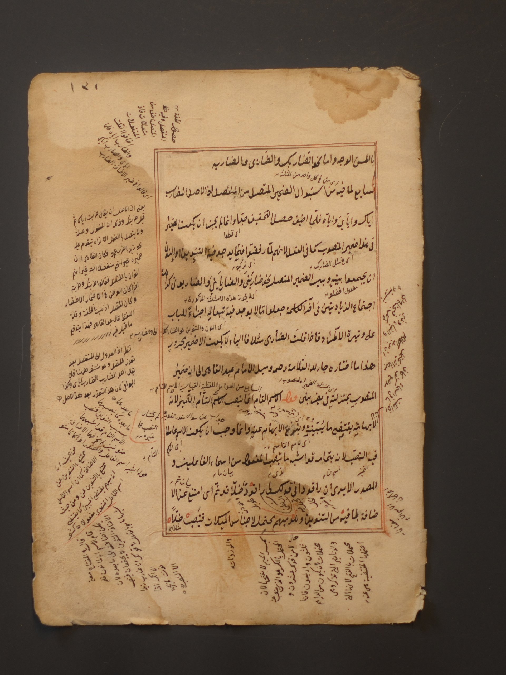 من مخطوط في علم الكلام أو البلاغة (1) القرن الثامن عشر product image (1)