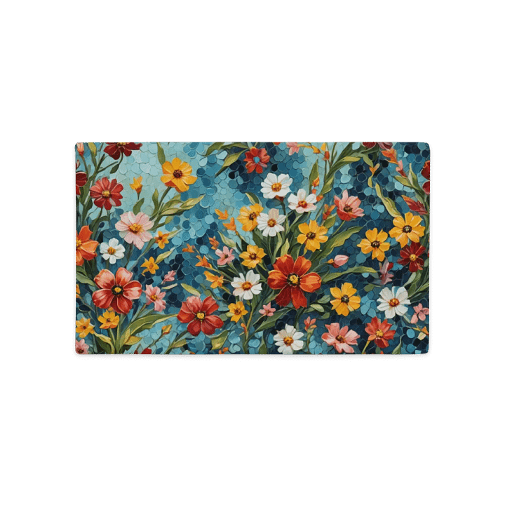 Vibrant Floral All-Over Pillow Case product image (2)