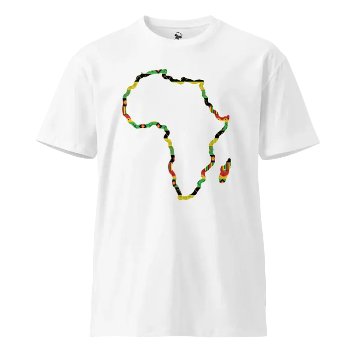 Uhuru - Men's White Africa Map Outline Tee product image (1)
