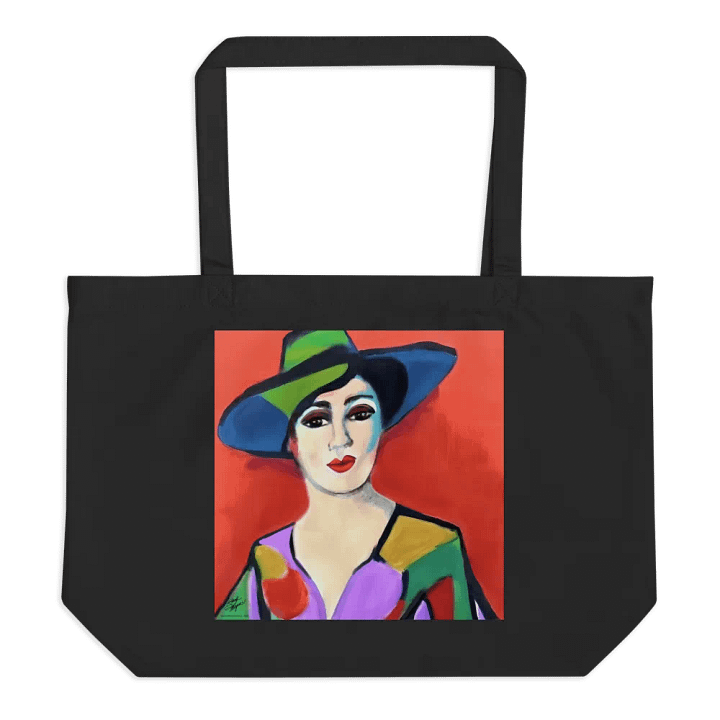 Donna with Hat Organic Cotton Tote product image (2)