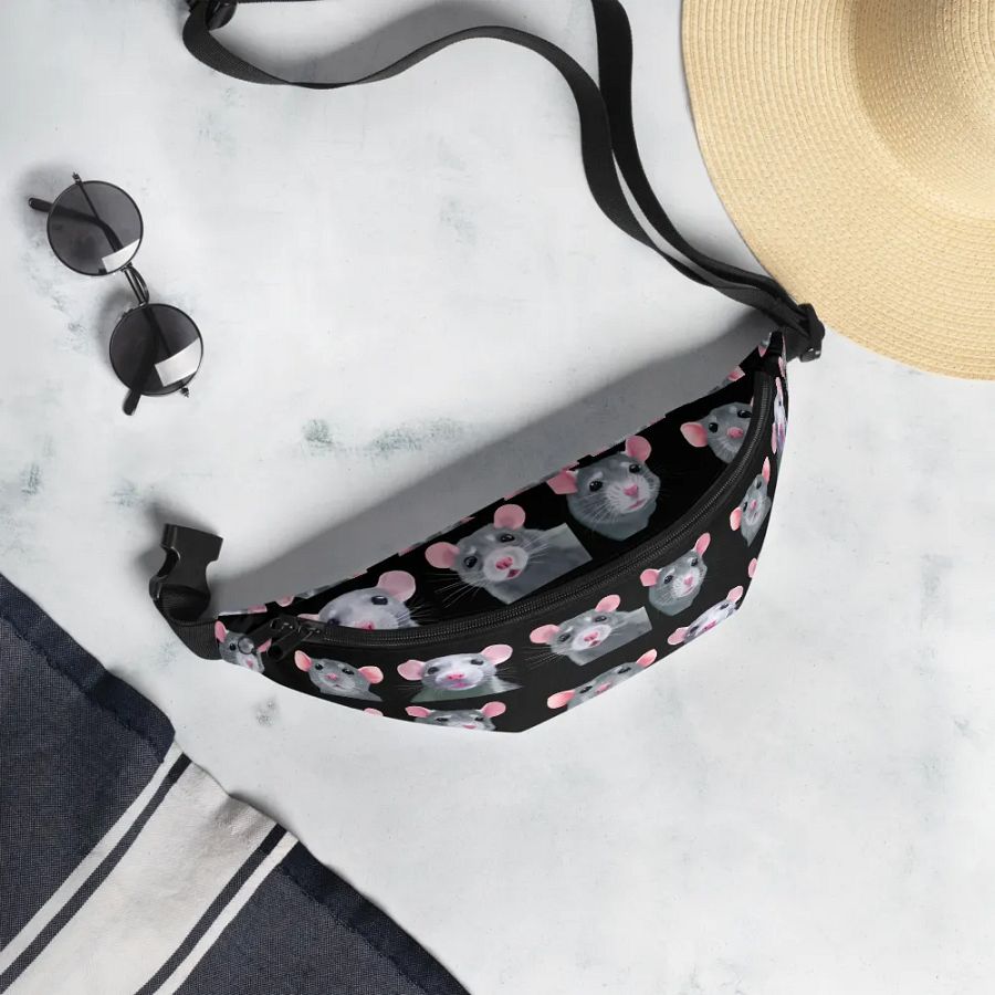 blue rats art fanny pack product image (8)