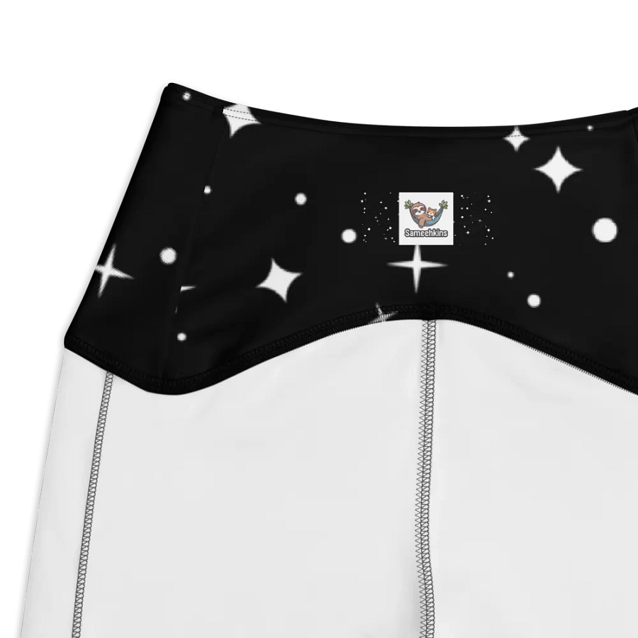 Starry Night Sky Crossover Leggings with Pockets product image (3)