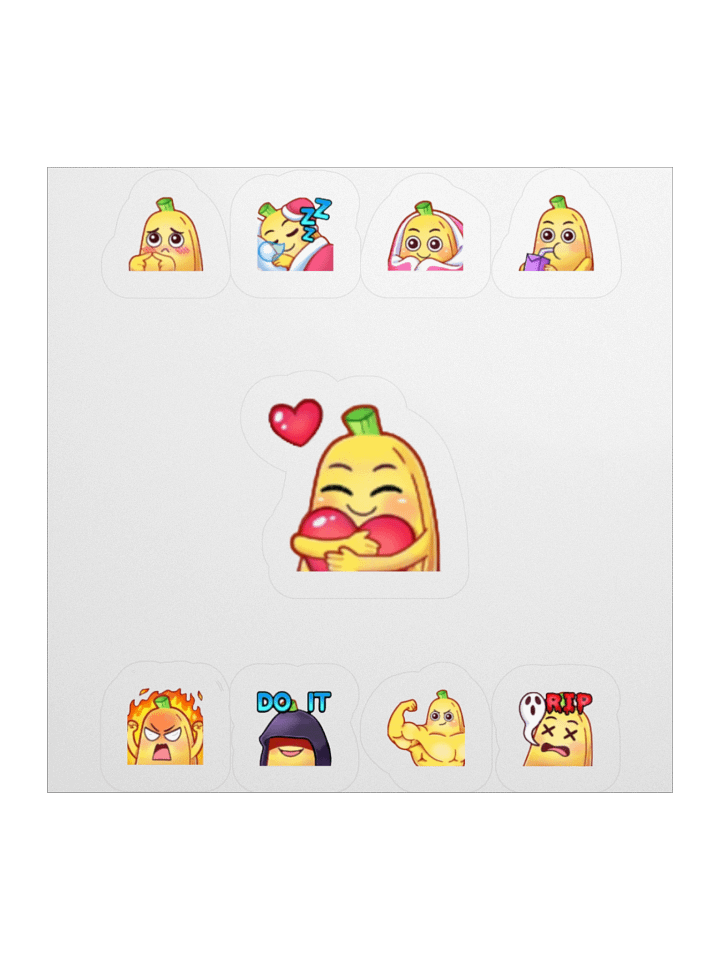 Banana Universe Emote Sticker Set 1 product image (2)