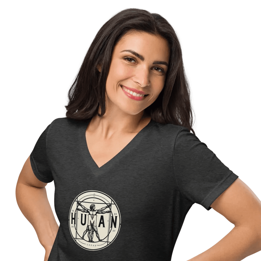 Human V-Neck T-Shirt product image (10)