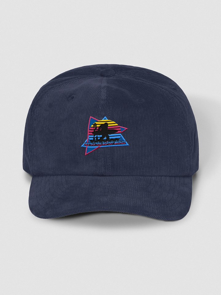 Destination Bigfoot Bronco Corduroy Retro-Inspired Dad Hat (Oxford Navy) product image (1)