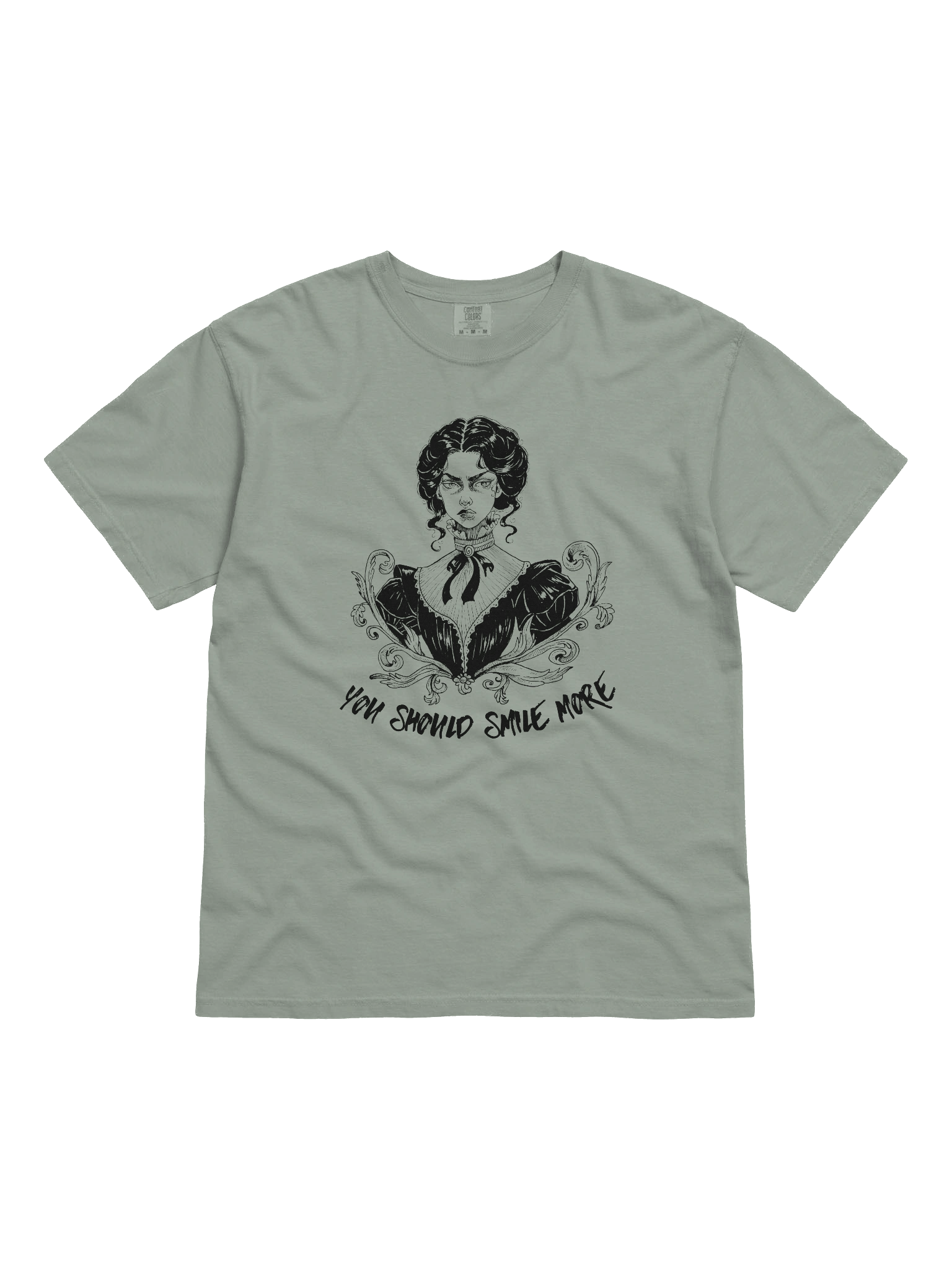 "SMILE MORE" Comfort Color T-Shirt (Design #3) product image (1)