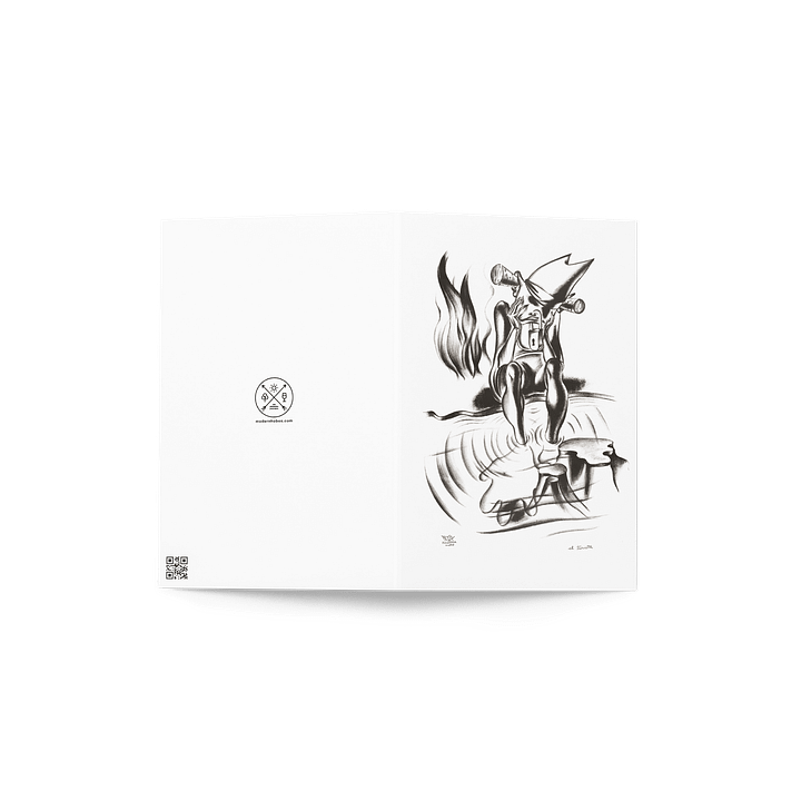 The Tourist Blank Greeting Card product image (2)