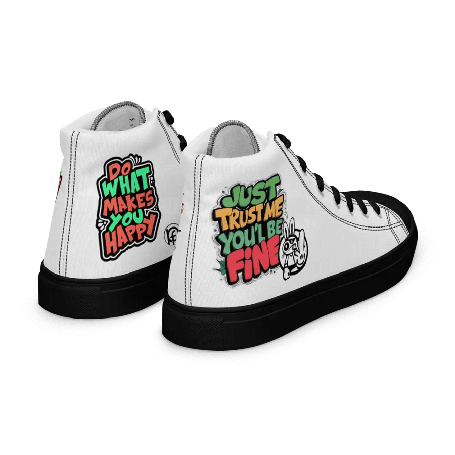 Motivation is Key Women's High Top Canvas Shoes product image (15)