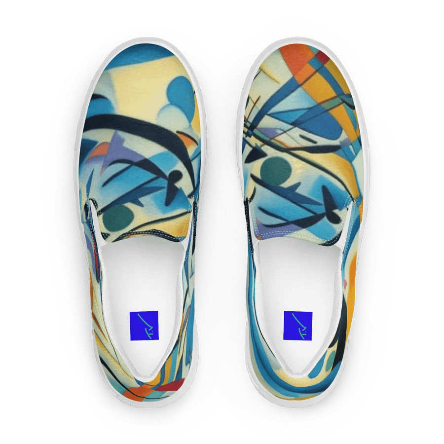 4-meter weather Vibrant Swirl Canvas Slip-Ons product image (3)
