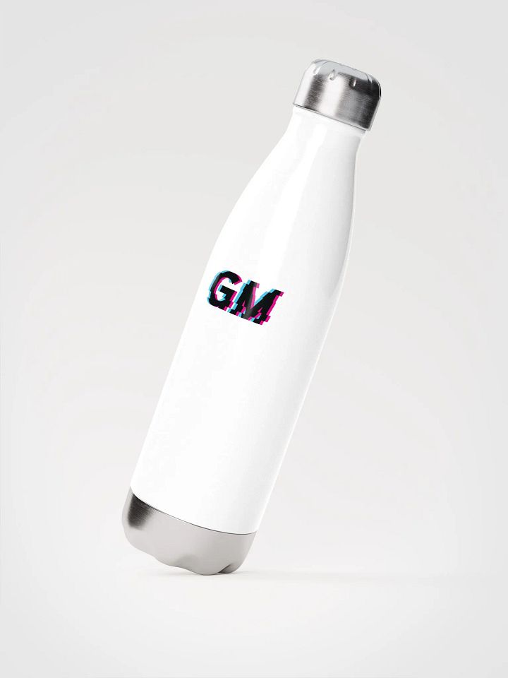 GM White Stainless Steel Water Bottle product image (2)