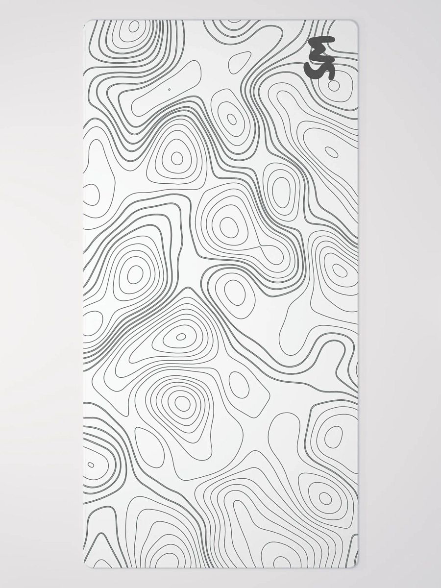 Snow White Topographic Gaming Mouse Pad product image (2)