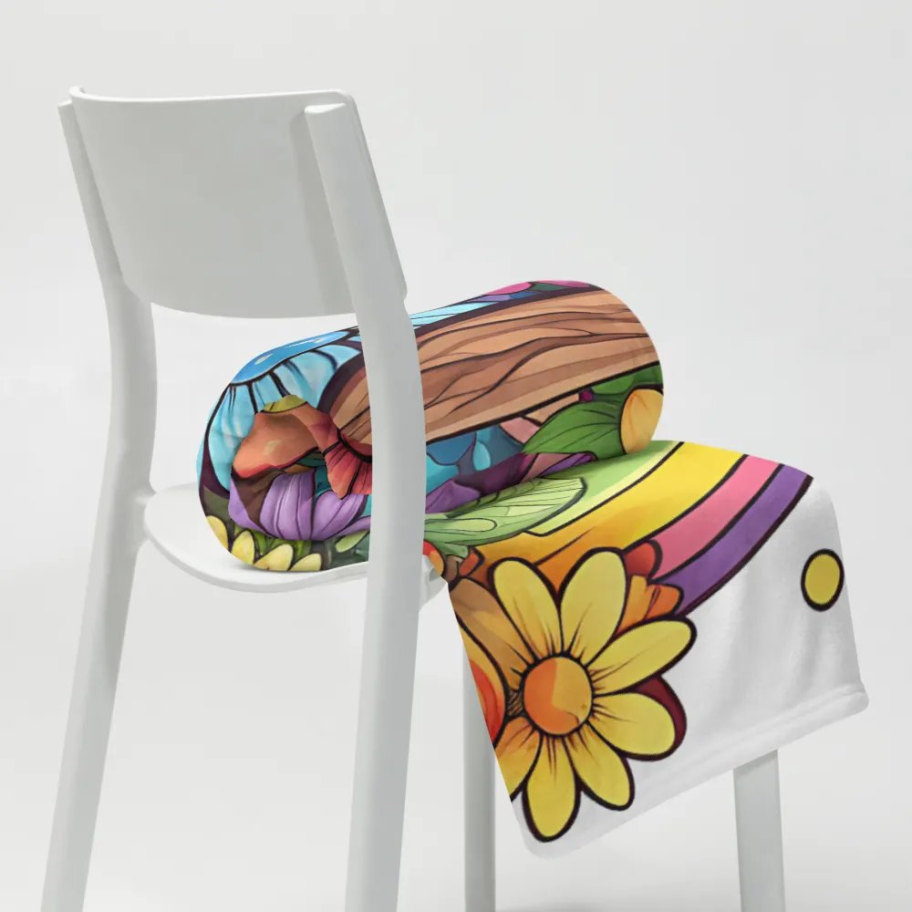 Beautiful Wooden Cross & Floral Throw Blanket product image (20)