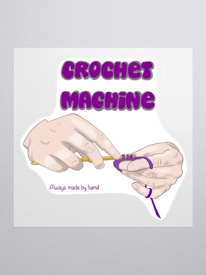 Crochet Machine Sticker product image (1)
