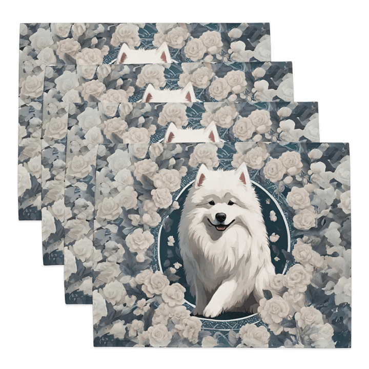 Floral Samoyed Placemat Set product image (2)