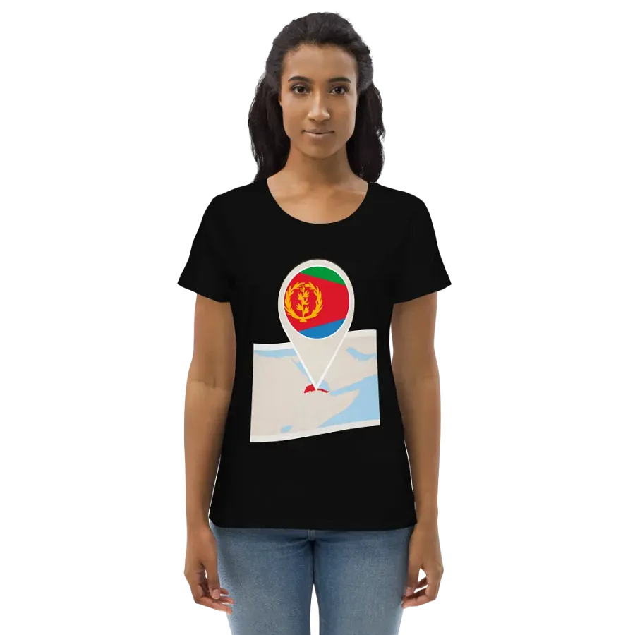 Eco-Friendly Flag Pin Women's Tee product image (13)