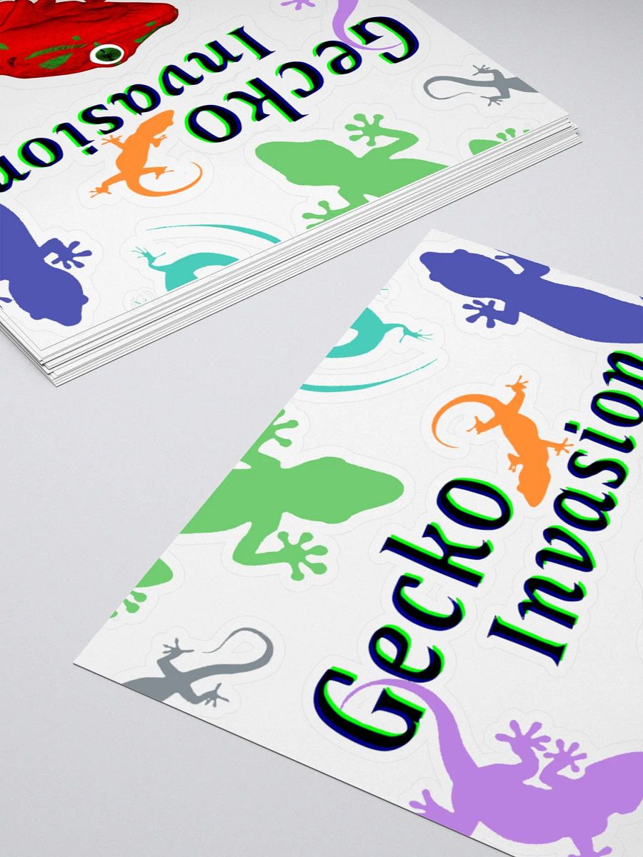 Gecko Invasion Sticker product image (4)