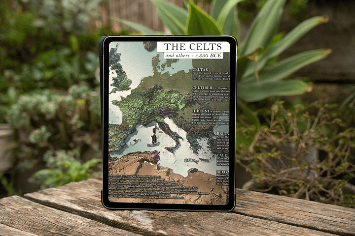The Celts - 350 BCE - Digital Map product image (2)